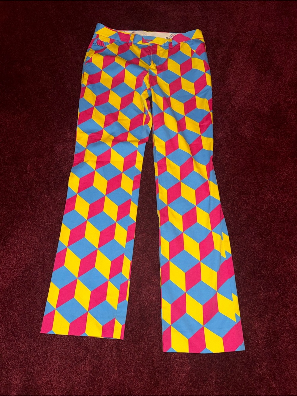 Royal & Awesome Golf Pants Women's 6 10 Knicker Blocker Glory Vibrant Multi